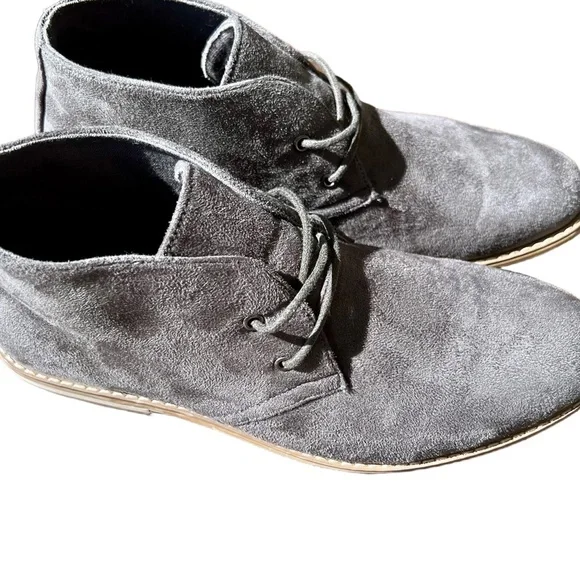 Mens Grey Suede Lace Up Low Ankle Stitched Sole Chukka Boots Size 10.5 Amazon.com | Thursday Boot Company Men main image 4